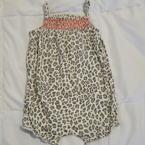 Carter's Leopard Print One Piece - Brown and Pink